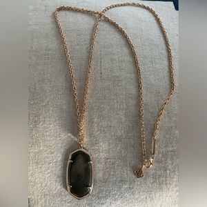 Kendra Scott Rae Pyrite/Rose Gold Long Necklace